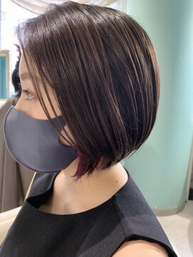 ミエルヘアーエスト 新宿店(mielhair est) 前下がりショートボブ