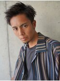 ソフトツーブロック アップバングショート