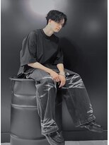 アウル 心斎橋(owl) センターパート×ハンサムショート×ツイストスパイラル×黒髪