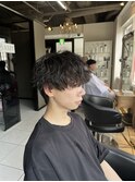 波巻きスパイラルパーマ 波巻きパーマ メンズパーマ