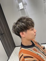 アース 金山店(HAIR&MAKE EARTH) 【メンズ大人気】波巻き×金メッシュハイライト
