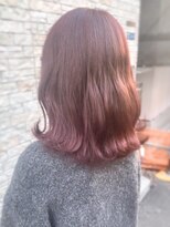 ベル (hair design Belu) ○ブリーチなしのダブルカラー×透明感春カラー○