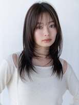 韓国ヘア／ブラウンカラー／レイヤーカット