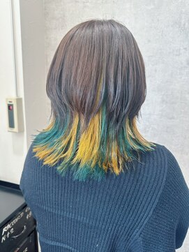 ヘアーワークス ボナ ウニクス店(HAIR WORKS bona) 髪質改善ケアデザインカラー 大胆カラー 外国人風 ハイライト#11