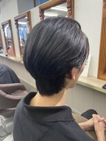 ジパングノアールオム 曳舟店(Zipangu NOIR HOMME)&nbsp;センターパート×ブルーブラック