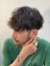 メンズカット+波巻きスパイラルパーマ￥12500 #波巻きパーマ#メンズパーマ大名