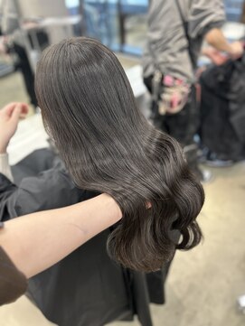 ペレ 栄店(PELE) 前髪/アンブレラカラー/こなれミディ/イメチェン/ウェーブパーマ