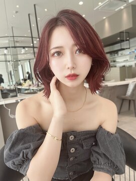 ロンド クラン 岡崎(Lond Clan) 大人可愛いくびれボブスタイル