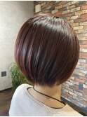 春先取りショートボブ