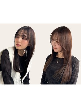 酸性ストレートで簡単ノンストレスな日常でに [池袋/池袋駅/ブリーチなし/韓国/韓国ヘア/顔周り/JR池袋]