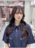 韓国風ヘア/くびれ/ヨシンモリ/チェリーブラウン髪質改善/西新宿