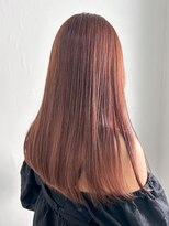 カシェル トウキョウ(Cashel Tokyo)&nbsp;ブリーチなし ほんのりピンクブラウン　コーラルピンクブラウン