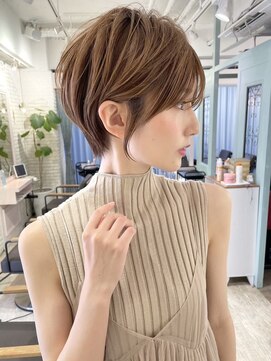 ロンドウル 熊本(Lond ulu) 大人美人ショート／ベージュ[熊本／上通/下通］