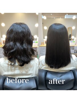 ツヤと髪 クリム(crim) 髪質改善ヘアエステ　ミディアム　白髪染め　30代４０代２０代