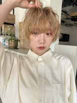 ディッセンバー 神宮前(December)&nbsp;ベージュ/パーマ風/顔まわりレイヤー/ボブ