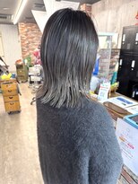 ルーナヘアー(LUNA hair) レイヤーボブ バレイヤージュ グレージュカラー 白髪ぼかし 40代