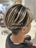 アース 武蔵境店(HAIR & MAKE EARTH)&nbsp;【武蔵境】20代男性に人気のハイライトカラーで立体感ショート