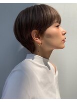 ハルキミナト メゾン(HM MAISON)&nbsp;30代40代50代耳かけショート前髪なしハンサムショートカット