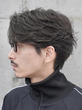 フィフスパーク(fifth PARK) 渋谷フェザーパーマ毛流れニュアンスパーマメンズビジネスヘア