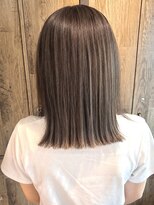 ナフィ バイ エイム 町田店(Nafie by eim) 透けるグレージュ♪さらっとお洒落な切りっぱなしミディ/モテ髪