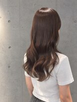 エイム ヘア リアム 調布店(eim hair liam)&nbsp;韓国風ゆるウェーブ/小顔レイヤー/チョコレートブラウン/透明感