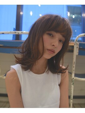 スタジオ エット(studio ett) 【studio ett】ナチュラル×セミモード　外ハネスタイル