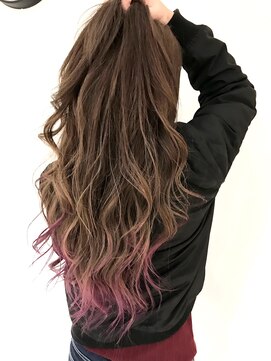 ディーカヘアーセンダイ(Di KA HAIR sendai) ベージュカラー × グラデーションカラー × バイオレット