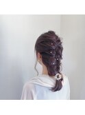 ヘアセット ダウンスタイル ゆるあみ