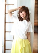 アース コアフュールボーテ 上越店(EARTH coiffure beaute)&nbsp;大人可愛いやわらかセミディ