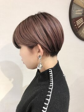 ブルー(BLUE) 【Blue】#ホワイトピンク#ハンサムショート