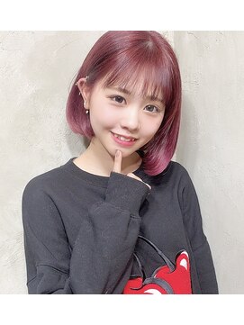 サロンドミルク 原宿(salon de MiLK) チェリーピンクミニボブ