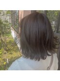 ぱつっとボブ×ベージュカラー