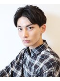 【 I. 】刈り上げツーブロックアップバング短髪黒髪 川口