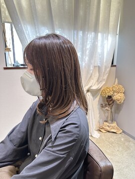 ワ ヘアー(wa-hair) シルキーベージュ×春パーマ×外国人風グラデーション