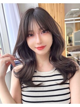 アフロートリノ(AFLOAT Leino) 大人可愛い韓国ヘア　レイヤーカット　くびれヘア　似合わせ#