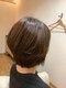 美容室 グロスの写真/【須磨寺駅/徒歩3分】髪の傷み予防と美容を同時に行い、頭皮がヒリヒリしない、傷みにくいカラー剤を使用。