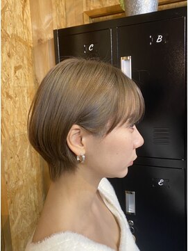 アフターニュース 新潟(afternews) ボブ/ミルクティーベージュカラー/ブリーチ/ダブルカラー/駅南