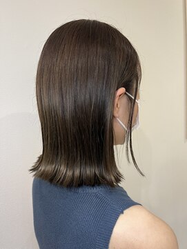 ケイズプラスカラン(HAIR AND MAKEUP K's PLUS calin) 【倉敷　沖/calin】ぱつんボブ