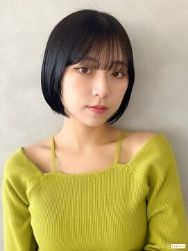 フォト 新宿(foto) ショートヘアレイヤーカットデザインカラーオリーブベージュ新宿