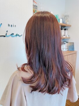 ヘアリアン(hair Lien) ロング×ルビーブラウン