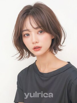 ユルリカ 新宿店(yulrica) 小顔ショートボブ×グレーブラウン×似合わせカット[新宿]