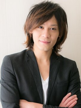 30代40代七三分け斜めバングカジュアルメンズカットW北浦和