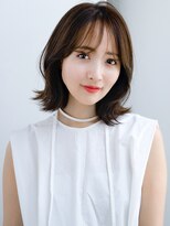 エインアンリー 表参道(AIN.ANLY.)&nbsp;◯波ウェーブパーマこなれミディアムパーマ薄めバング長めバング