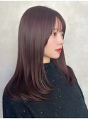 ラベンダーモーヴカラー/髪質改善/ワンカールスタイル