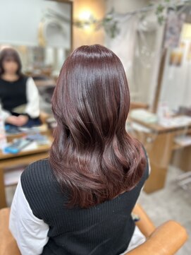 アクティブ 梅島店(Active) ゆる巻きピンクブラウンカラー