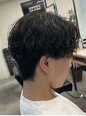 スパイキーショート/ニュアンスパーマ/韓国マッシュ/men's