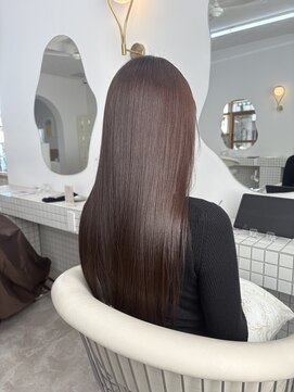 デビュー 沖縄泡瀬店(Debut) ホワイトグレージュ/デジタルパーマ/チェリーブラウン/沖縄市