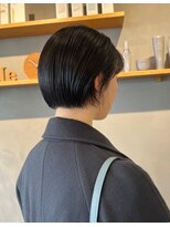 ペレ(pele)&nbsp;ボブ　コンパクトボブ　ショートボブ　黒髪ボブ