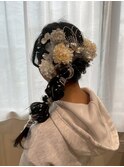 チェリーブラウン特別な日に＊ホワイト×シルバーの華やかアレン
