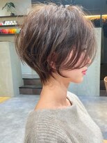 ビューブルー 亀戸錦糸町(VIEW BLUE)&nbsp;暗めカラーグランマッシュショートボブパーマ
